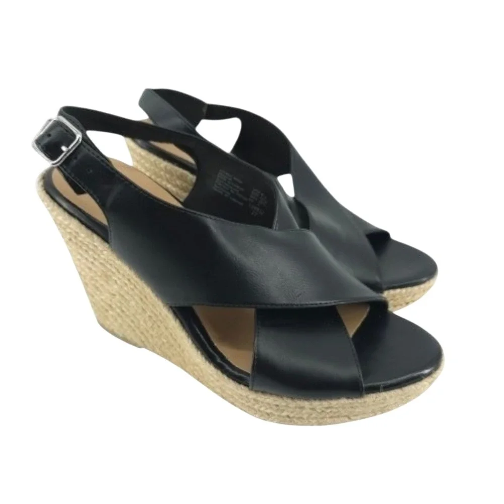 American Eagle Wedge Espadrille Sandals Size 8.5